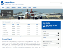 Tablet Screenshot of pragueairport.org